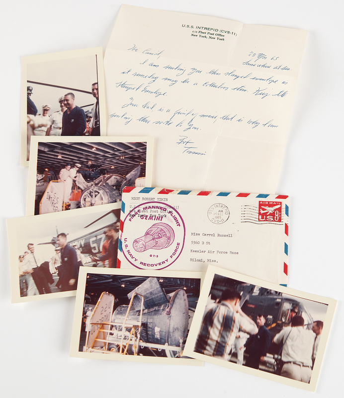 Lot 8097 Gemini 3 (5) Candid Recovery Photographs and Recovery Cover