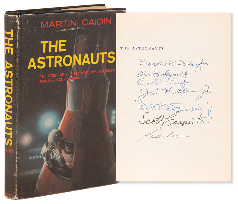 Lot 8029 Mercury 7 Fully Signed Book - The Astronauts