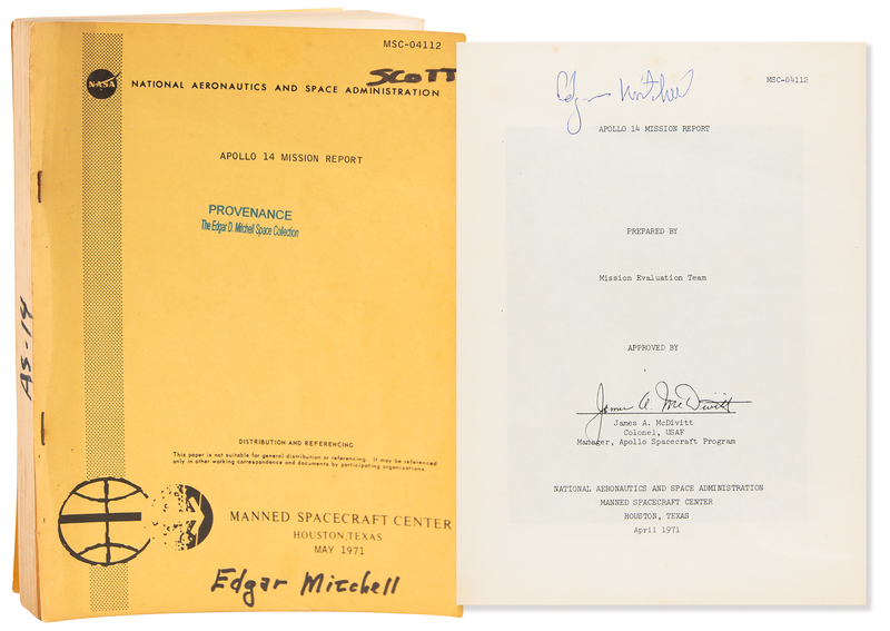 Lot 8328 Apollo 14 Mission Report - From the Personal Collection of Edgar Mitchell