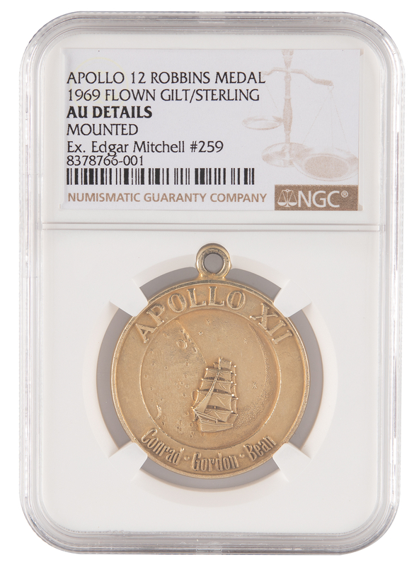 Lot 8246 Apollo 12 Flown Robbins Medallion - From the Personal Collection of Edgar Mitchell