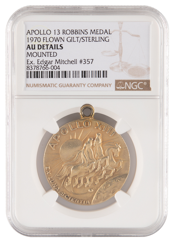 Lot 8277 Apollo 13 Flown Robbins Medallion - From the Personal Collection of Edgar Mitchell