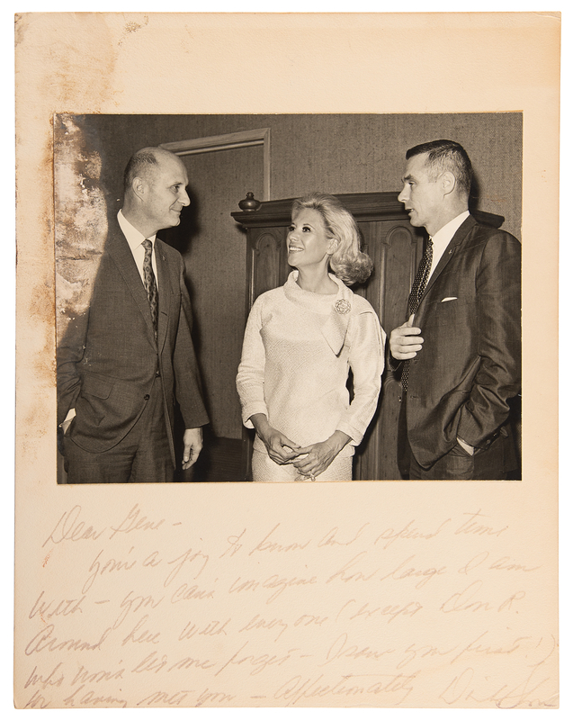 Lot 8417 Gene Cernan: Dinah Shore Signed Photograph - From the Personal Collection of Gene Cernan