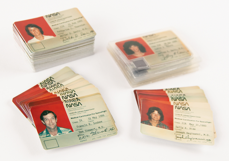 Lot 8502 NASA Archive of (130) Space Shuttle-Era Medical ID Cards