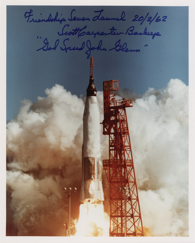 Lot 8036 Scott Carpenter Signed Photograph