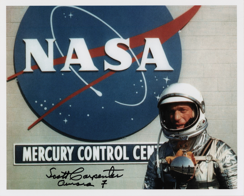 Lot 8037 Scott Carpenter Signed Photograph