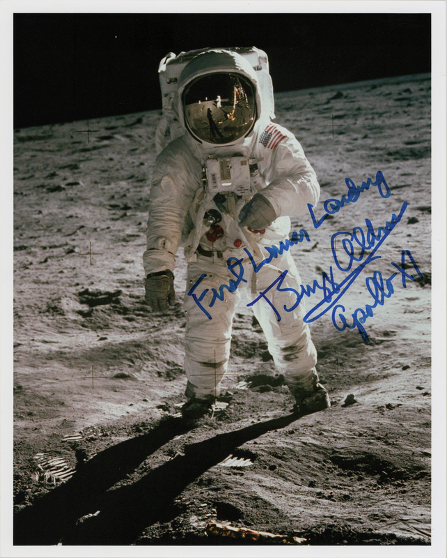 Lot 8205 Buzz Aldrin Signed Photograph