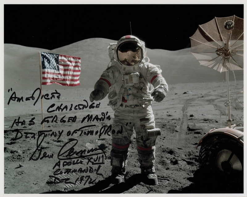 Lot 8406 Gene Cernan Signed Photograph