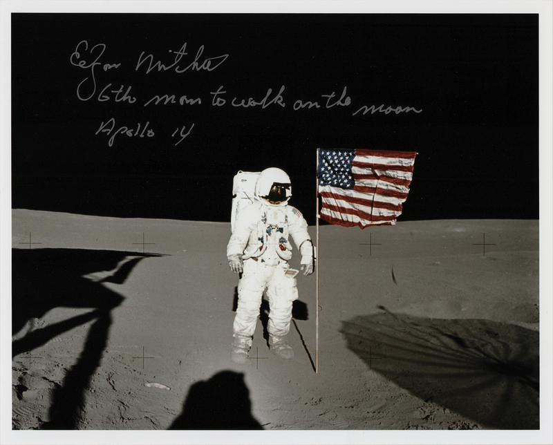 Lot 8333 Edgar Mitchell Signed Photograph