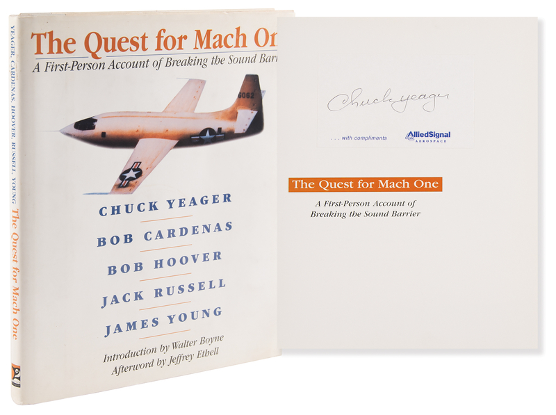 Lot 8022 Chuck Yeager Signed Book - The Quest for Mach One