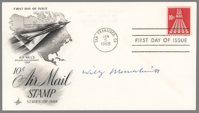 Lot 8015 Willy Messerschmitt Signed First Day Cover
