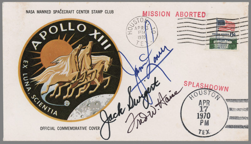 Lot 8274 Apollo 13 Crew-Signed 'Mission Aborted' Cover
