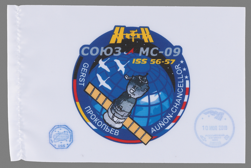 Lot 8593 ISS Expedition 56/57 Flown Flag