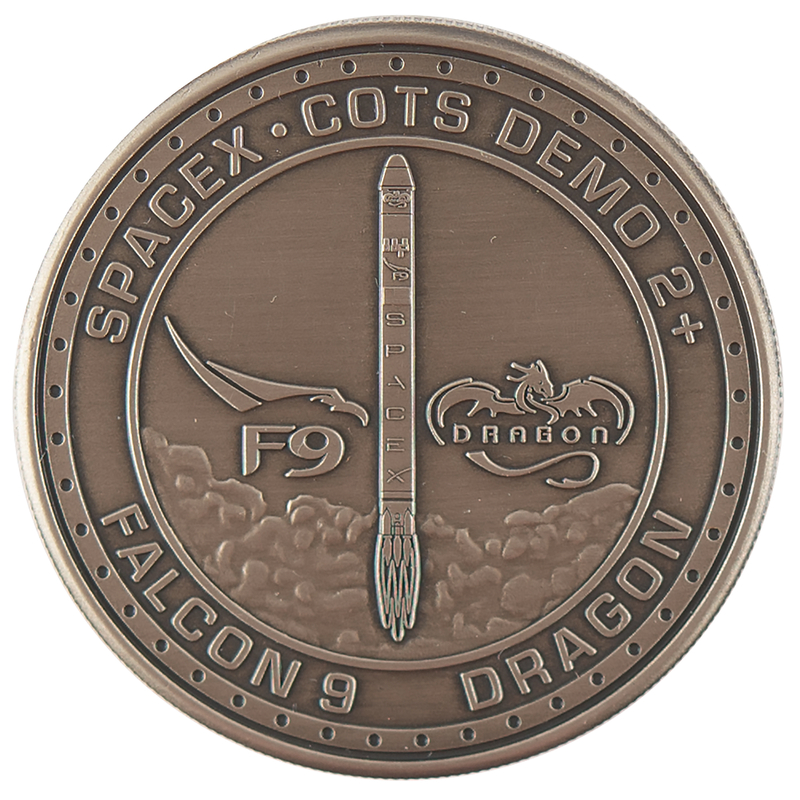 Lot 8627 SpaceX Dragon COTS-2 Employee Medallion