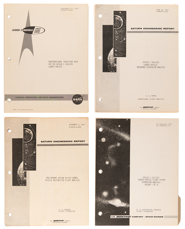 Lot 8527 Skylab SA-513 Launch Vehicle Analysis Reports (4)