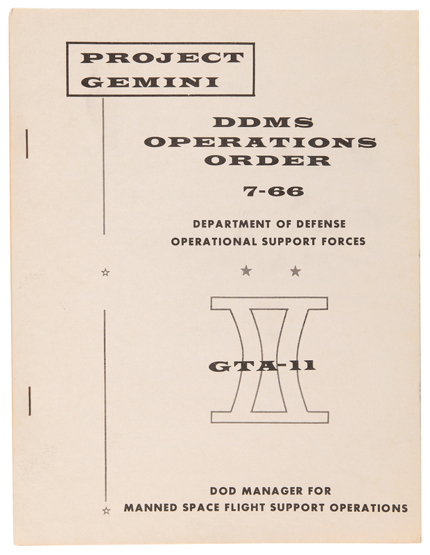 Lot 8094 Gemini 11 Operations Order (DoD Manager Handbook)