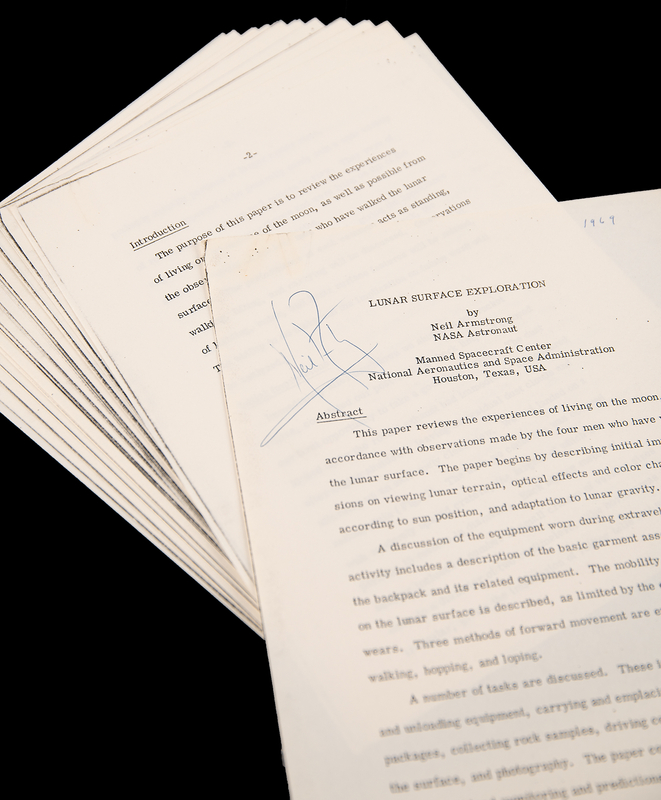 Lot 8181 Neil Armstrong Signed Copy of His Scientific Article - 