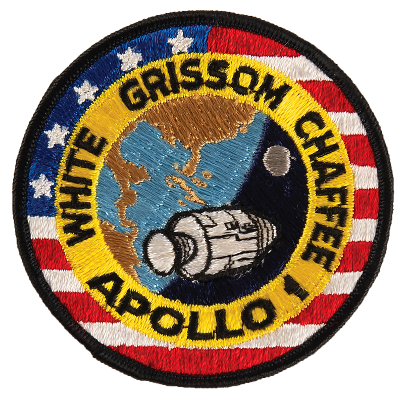 Lot 8123 Gus Grissom's Apollo 1 Crew Patch Presented to Deke Slayton