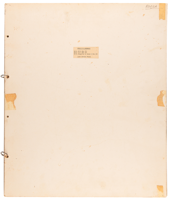 Lot 8302 Stuart A. Roosa's (4) Apollo 14 Oversized 'Lunar Orbiter' Photographs