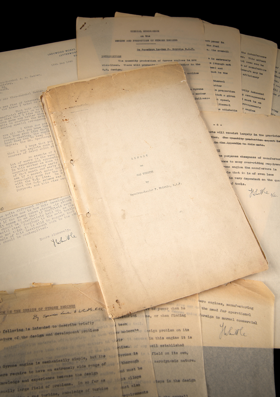 Lot 8008 Frank Whittle Archive with a Confidential First Report on the Turbojet Engine (1 of 5 Copies) and (3) Signed Documents