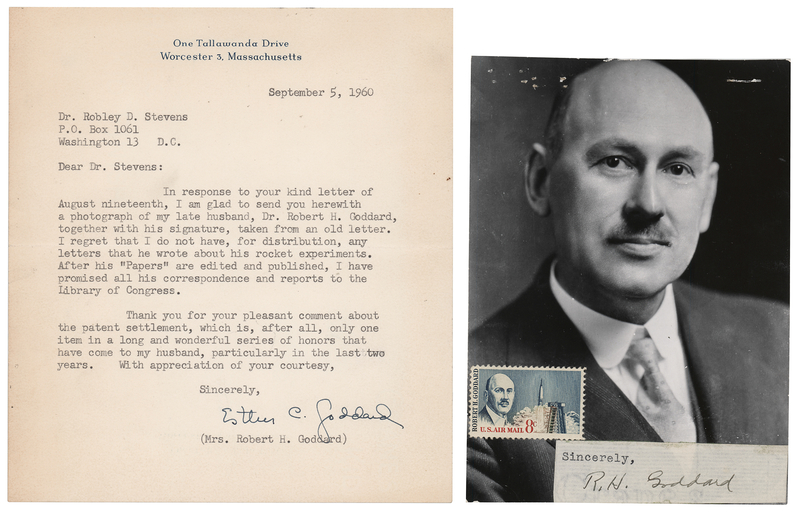 Lot 8598 Robert H. Goddard Signature