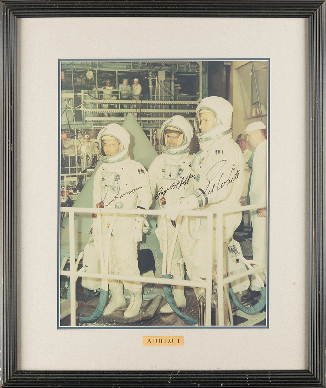 Lot 8121 Apollo 1 Signed Oversized Photograph - From the Estate of a North American Aviation Employee