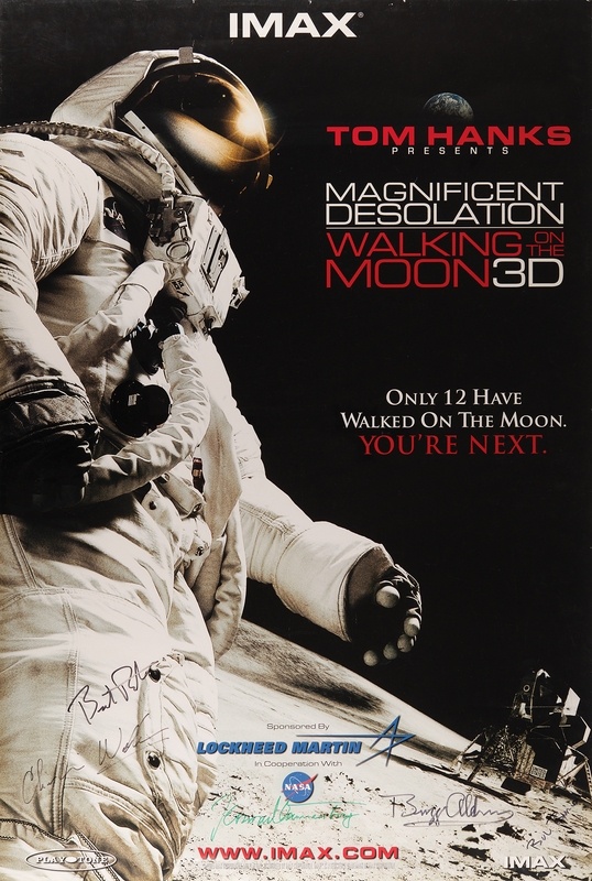 Lot 8210 Buzz Aldrin Signed Poster - Magnificent Desolation (27˝ x 40˝)