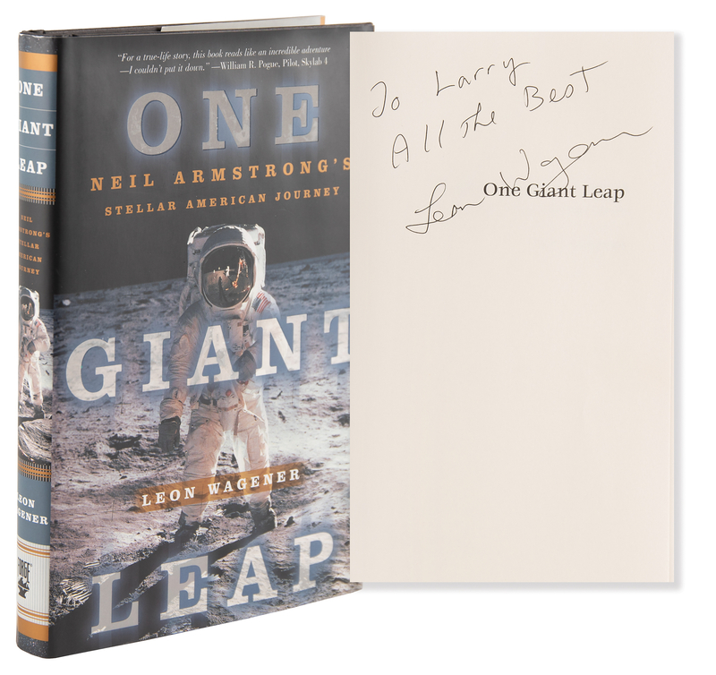 Lot 8241 Leon Wagener Signed Book - One Giant Leap