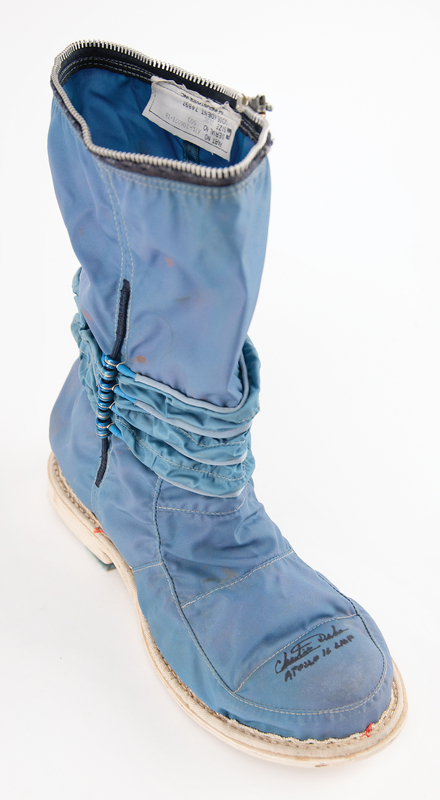Lot 8366 Apollo A7L Space Suit Inner Boot Signed by Charlie Duke