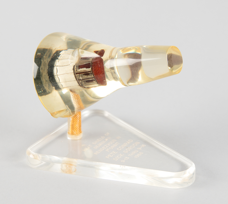 Lot 8071 Gemini 11 Flown Heat Shield Display - From the Collection of a Project Gemini Medical Director