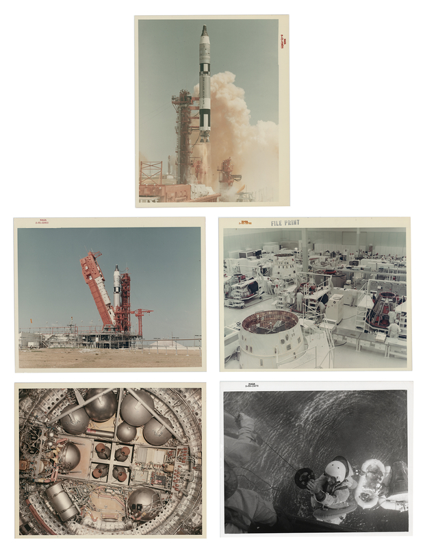 Lot 8090 Gemini (4) Original 'Type 1' Red-Numbered NASA Photographs