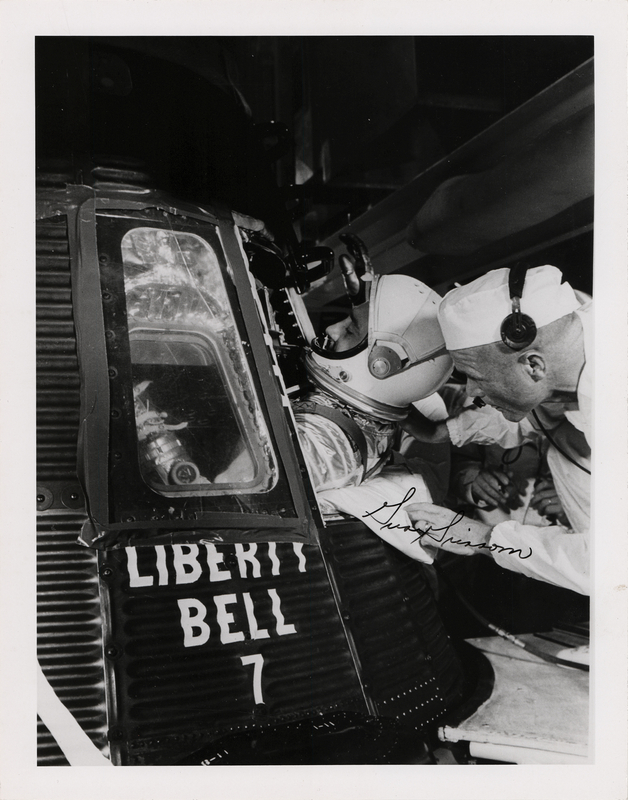 Lot 8027 Gus Grissom Signed 'Liberty Bell 7' Photograph