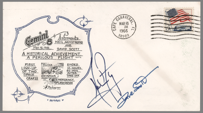 Lot 8077 Gemini 8 Signed 'Launch Day' Cover - From the Collection of Skylab Astronaut Ed Gibson