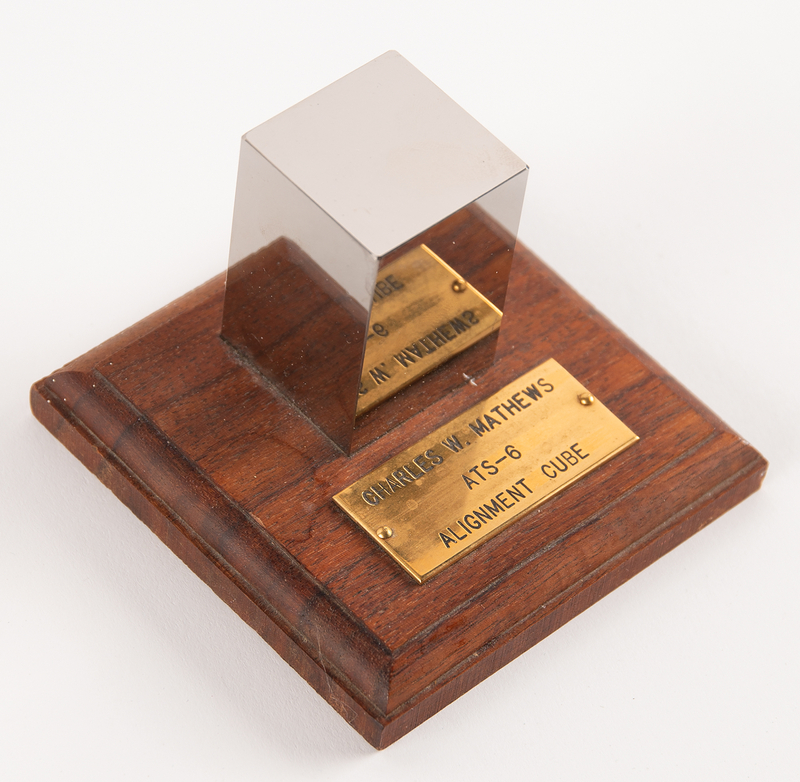Lot 8600 ATS-6 Satellite Alignment Cube Display - From the Collection of Project Gemini Manager Charles W. Mathews