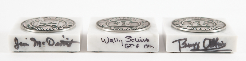 Lot 8083 Buzz Aldrin, Wally Schirra, and Jim McDivitt