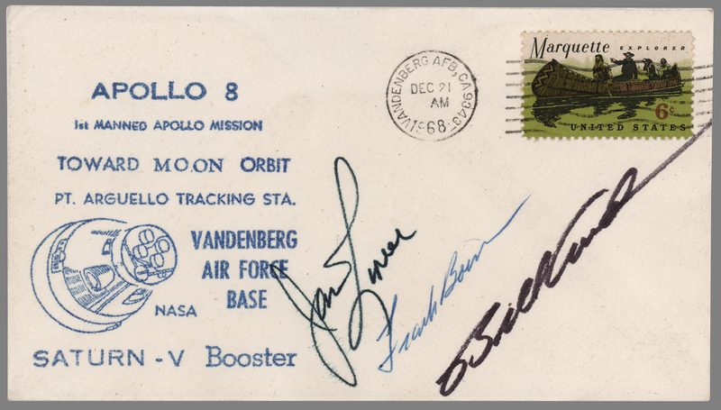 Lot 8144 Apollo 8 Signed Commemorative Cover - From the Collection of Skylab Astronaut Ed Gibson