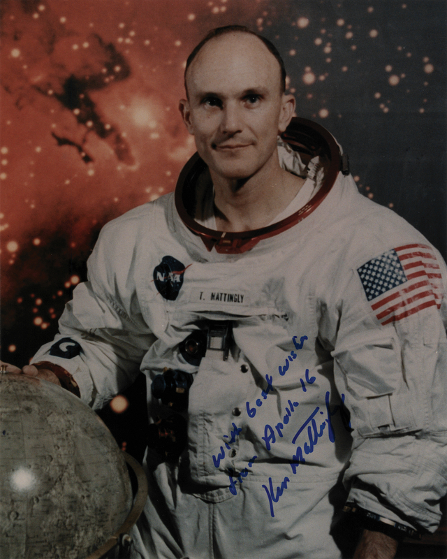 Lot 8382 Ken Mattingly Signed Photograph