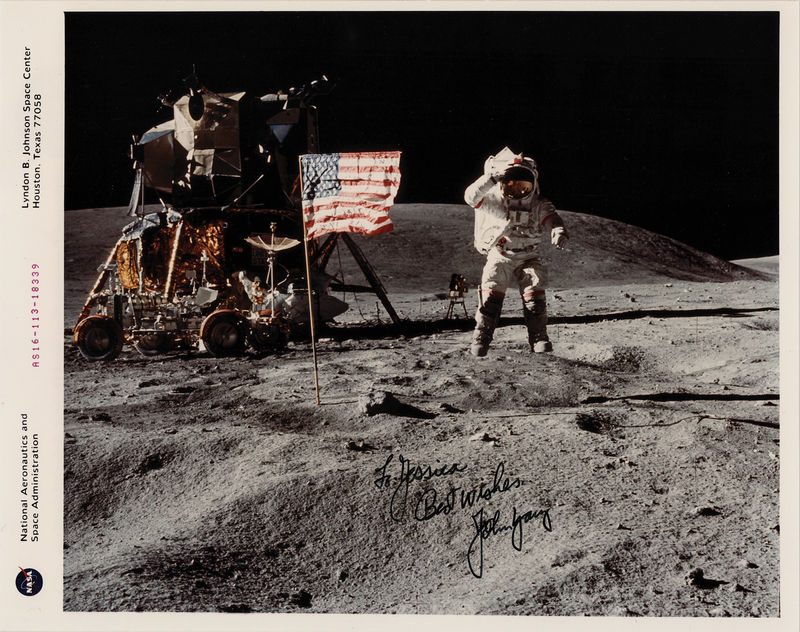 Lot 8388 John Young Signed Photograph