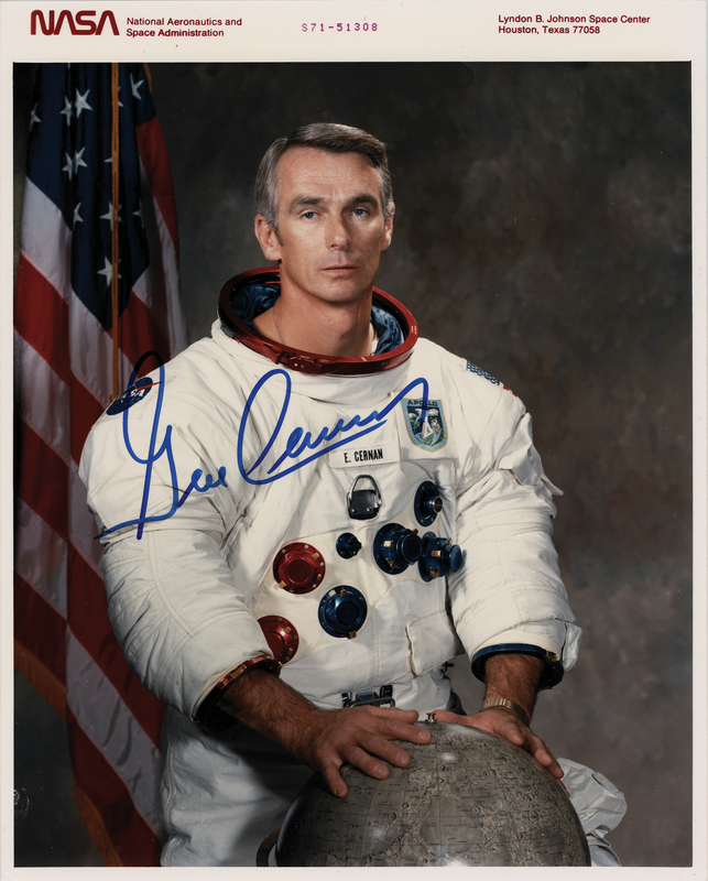 Lot 8408 Gene Cernan Signed Photograph
