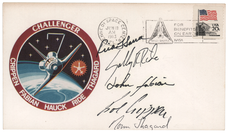 Lot 8569 STS-7 Crew-Signed Launch Day Cover