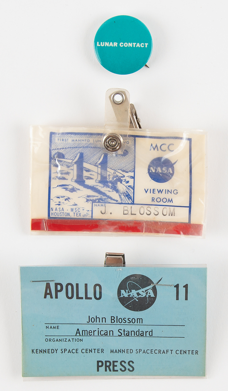 Lot 8228 Apollo 11 (2) NASA Access Passes