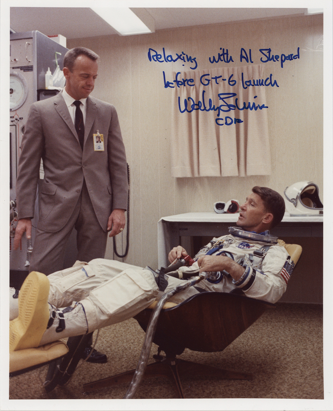 Lot 8062 Wally Schirra Signed Photograph