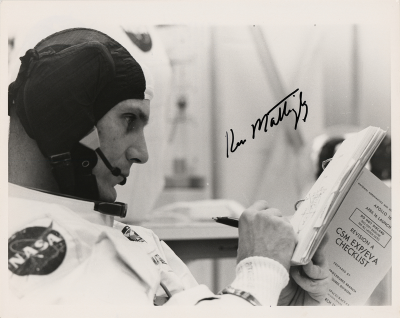 Lot 8385 Ken Mattingly Signed Photograph