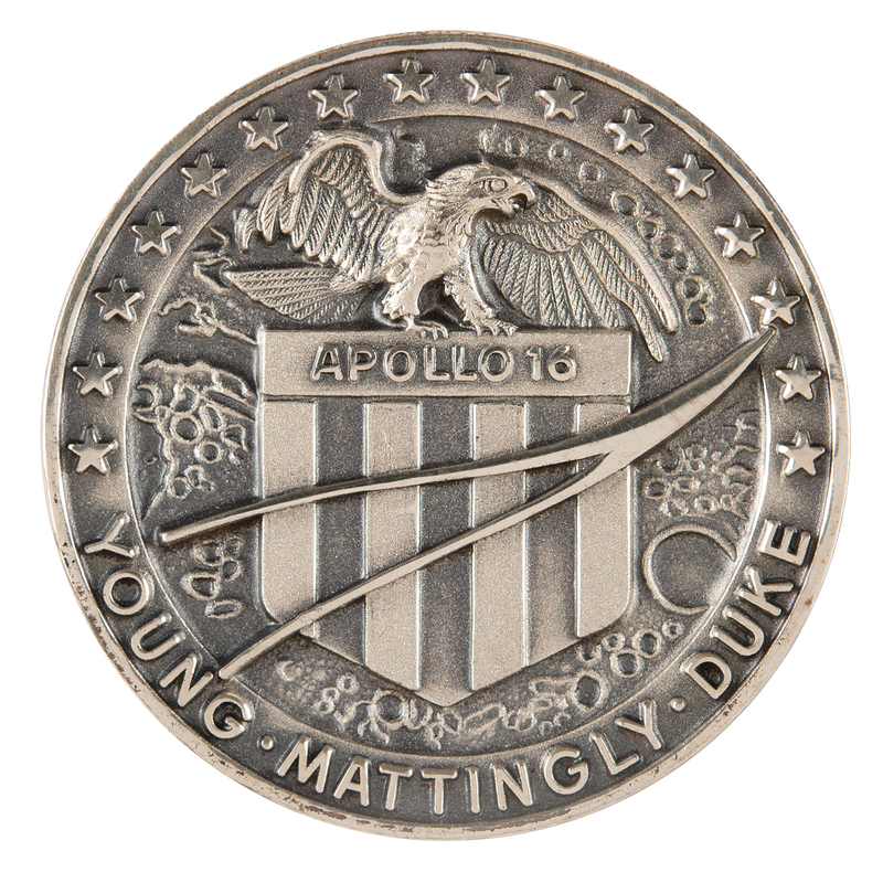 Lot 8374 Apollo 16 Unflown Robbins Medallion - From the Personal Collection of Edgar Mitchell