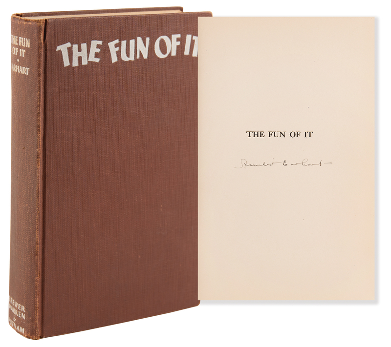 Lot 8005 Amelia Earhart Signed Book - The Fun of It