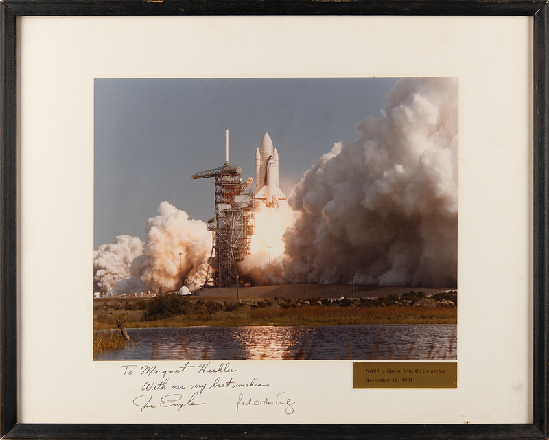 Lot 8560 STS-2 Oversized Crew-Signed Photograph
