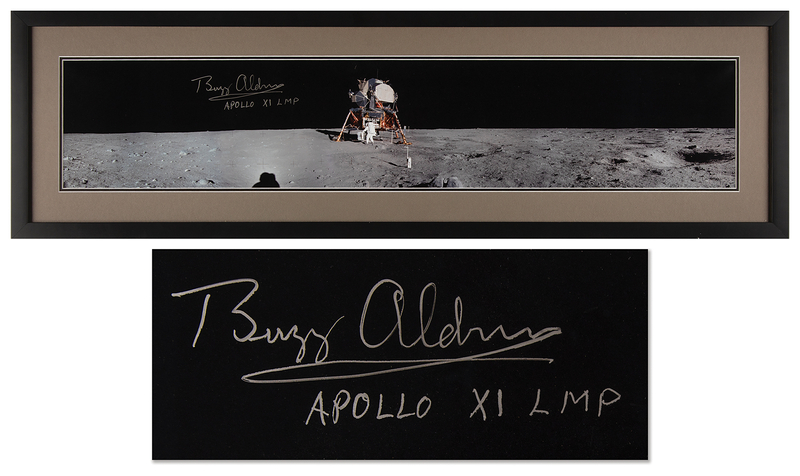 Lot 8206 Buzz Aldrin Oversized Panoramic Signed Photograph
