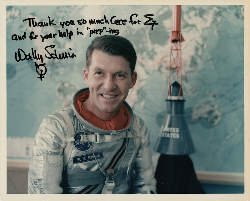 Lot 8063 Wally Schirra Signed Photograph