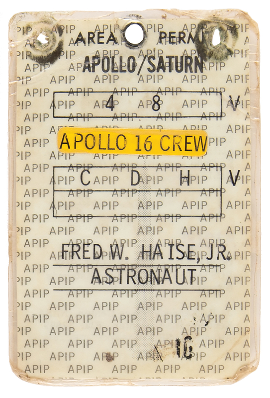 Lot 8370 Apollo 16 Crew Badge - From the Personal Collection of Backup CDR Fred Haise