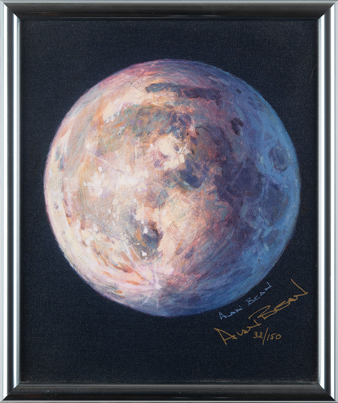 Lot 8262 Alan Bean Signed Giclee Print - 'A Most Beautiful Moon' (Ltd. Ed #32/150) - 10? x 12?
