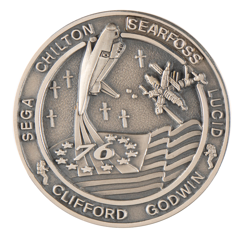 Lot 8537 STS-76 Flown Robbins Medallion - From the Personal Collection of Shannon Lucid
